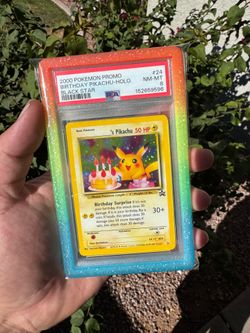 2000 birthday pikachu PSA 8 pokemon card