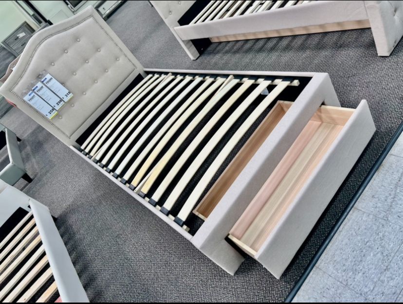 Twin New Storage Bed with nice Mattress Sale