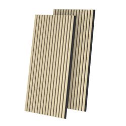 2-Wood Acoustic Panels for Wall and Ceiling - 3D Fluted Sound Absorbing Panel