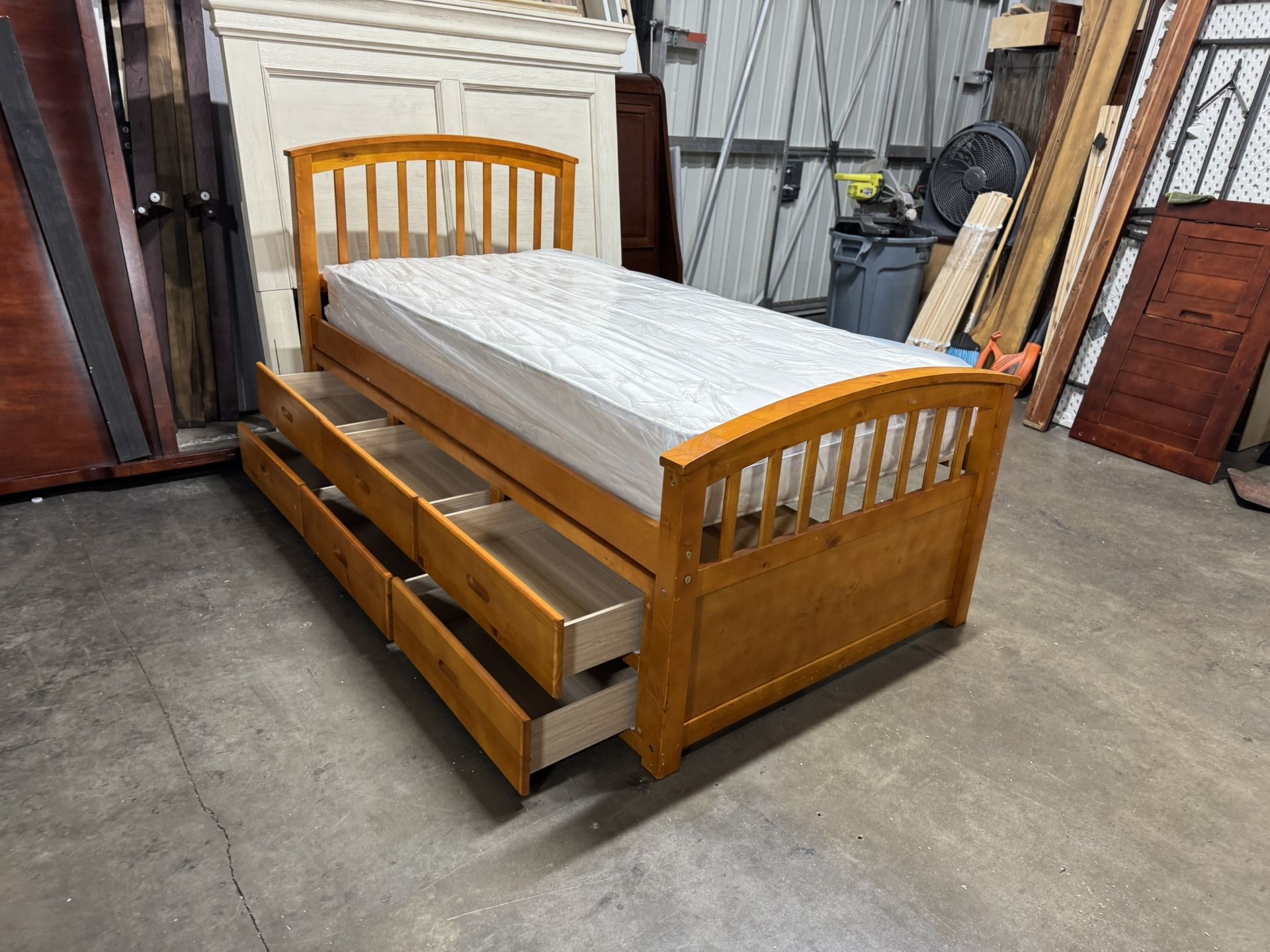 Twin Captains Bed $260