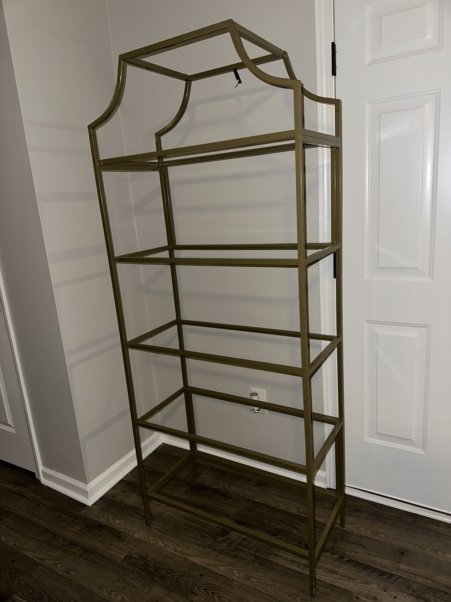 Golden Glass Book Shelf