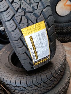 New set of tires 275 70 18 lt all terrain