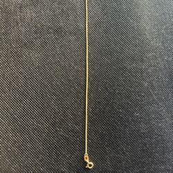 10k 1mm 6.5 Inch Gold Box Chain