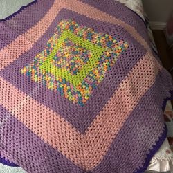 Beautiful crochet blanket