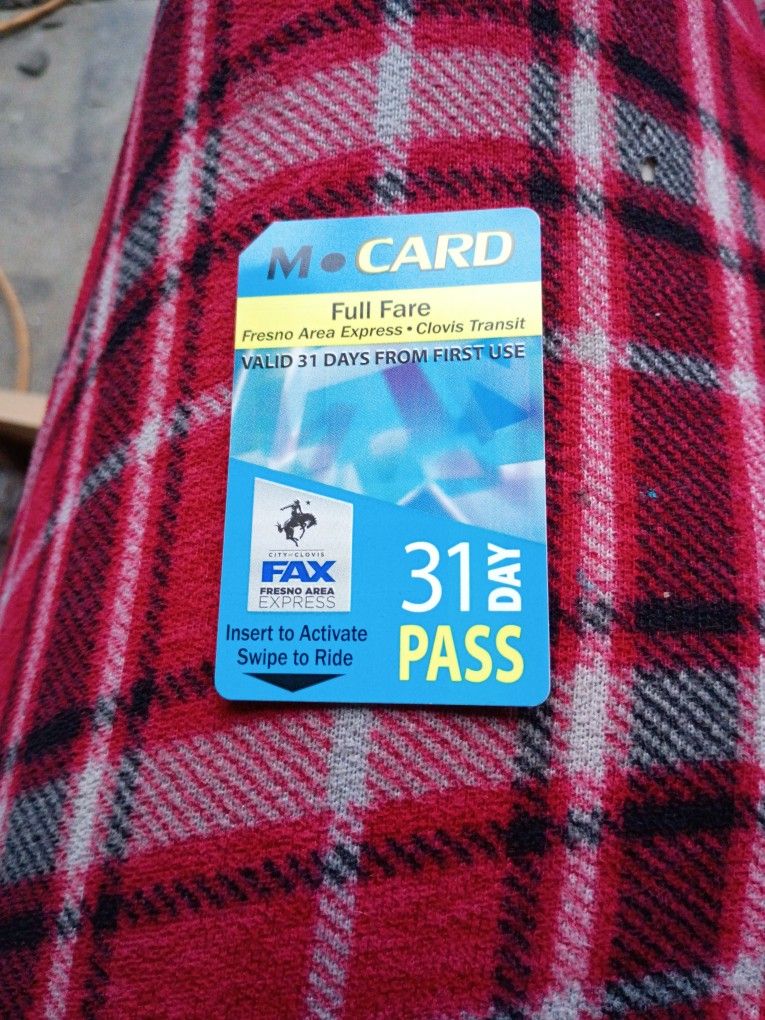 Unused Bus Pass