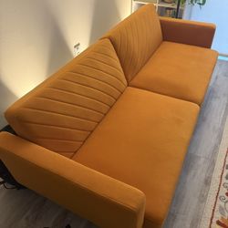 Orange Sleeper Sofa