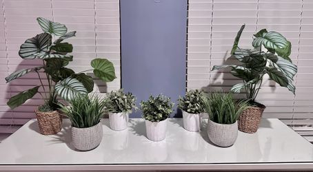 7 Assorted Artificial Plants 