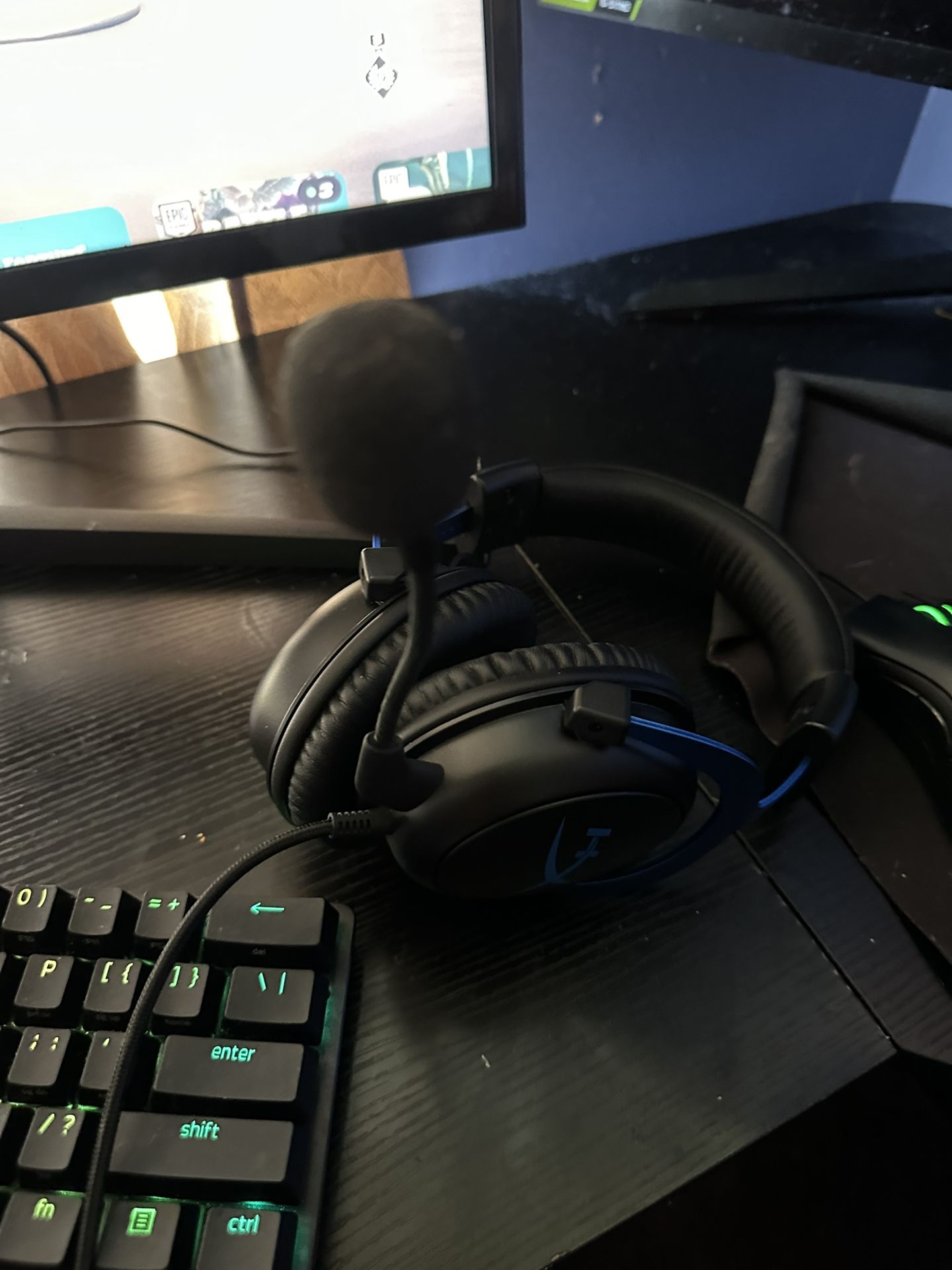Ps5 Keyboard And My Mouse Mic And Monitor Apple Watch