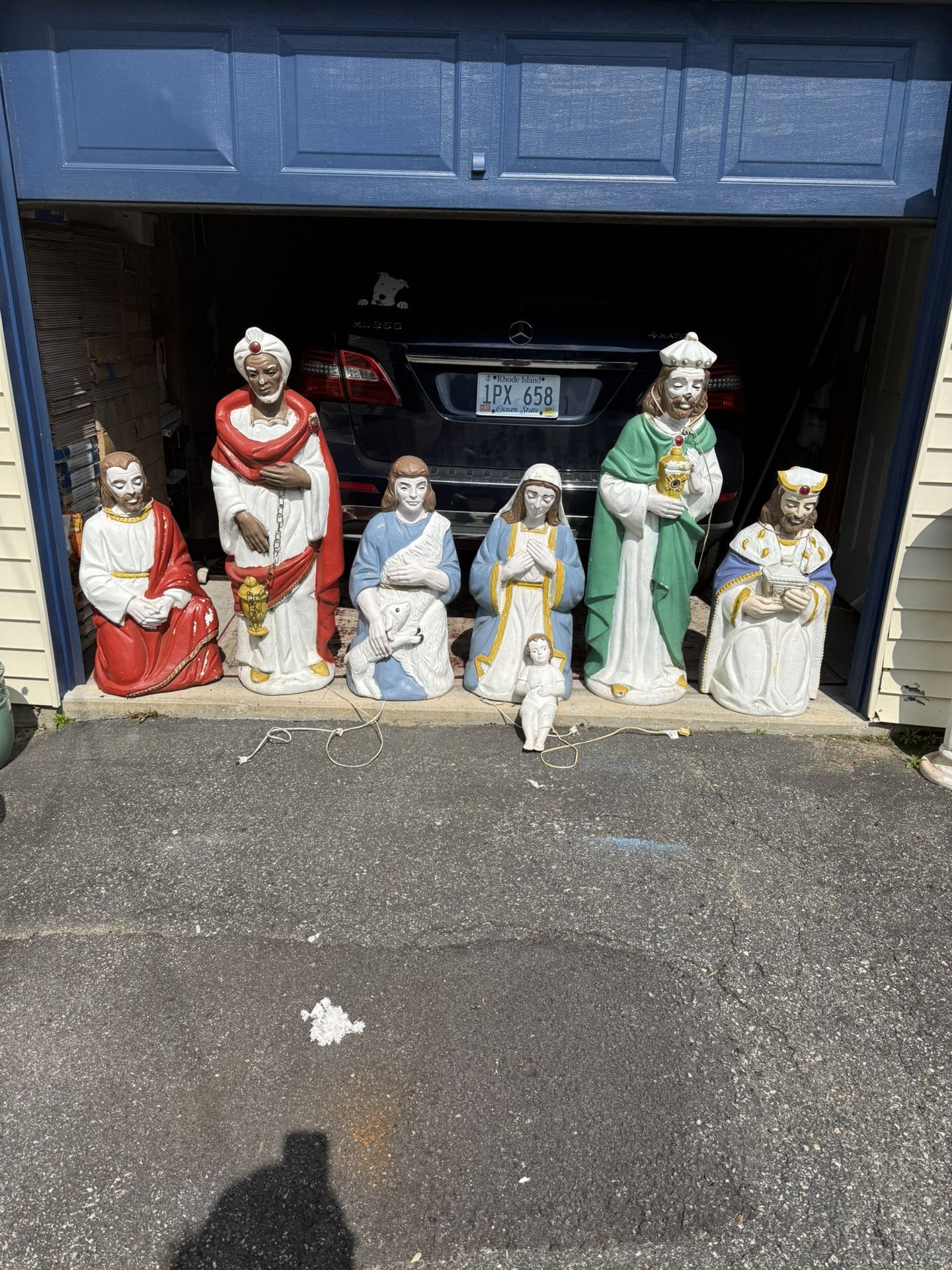 Vintage Nativity For Christmas For The Front Of Your House