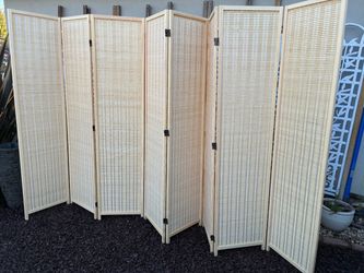 67” tall 8 Panel Room Divider