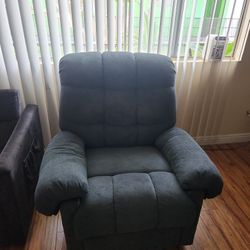 fabric reclining armchair