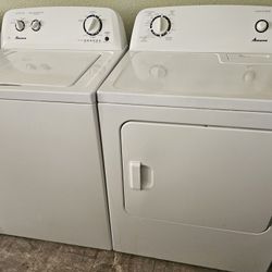 Amana Washer And Electric Dryer Matching Set Working Perfectly Fine Very Clean Super Capacity I Can Deliver To You 90 Days Warranty 