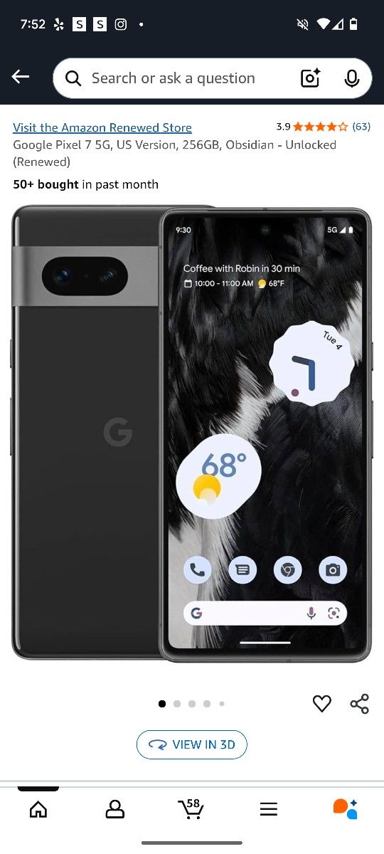 Google Pixel 7 256gb Unlocked