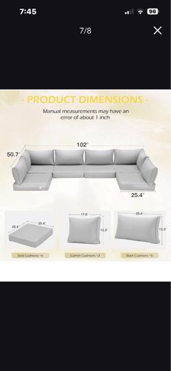 Patio cushions