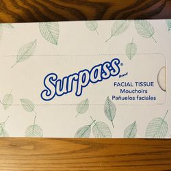 First Come First Serve | Surpass Facial Tissue Box – 125 Count