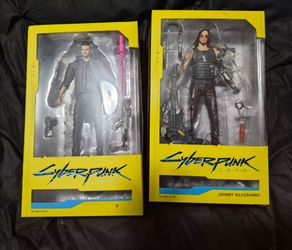 Cyberpunk Johnny silverhand and V unopened
