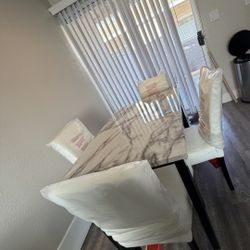White Marble Dining Table