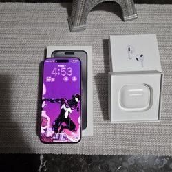 15 Pro Max 256G only for T-Mobile and headphones 