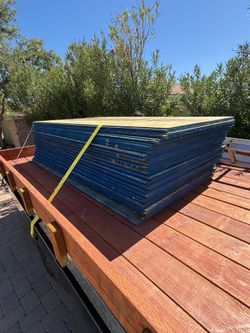 (20) sheets OSB wood sheets 1 1/8 “ thick tongue, and groove interlocking