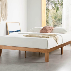 Full size wood bed frame