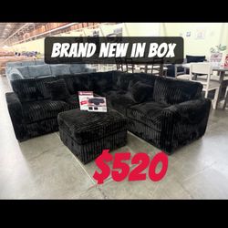 Brand New In Box Sectional Sofa / Black And Brown Available 