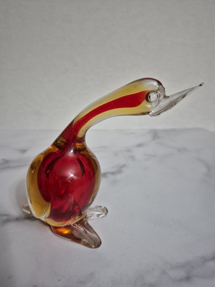 Vintage J.I. Co. Venetian Glass Goose