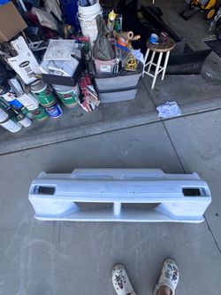 Nissan 240sx s13 front bumper pop ups . Pignose front bumper