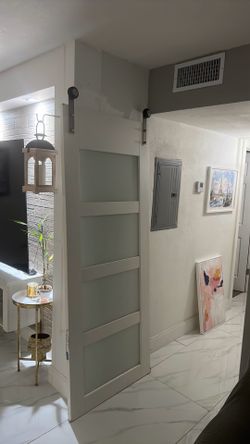 Barn Style White Door 32x80