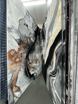 Large Abstract Area Rugs with Marble Pattern