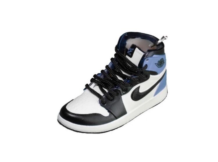 Jordan 1 Obsidian UNC 3D Mini Sneaker Keychain