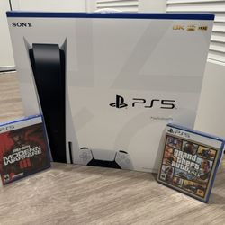 Brand New PS5 With 2 Games $600