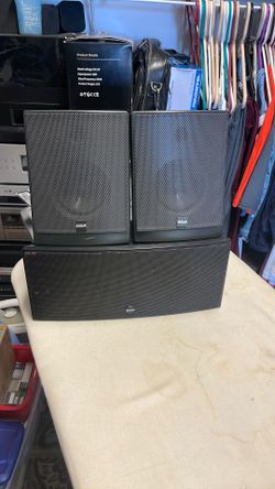 Two Rca Speakers One Boston Speaker