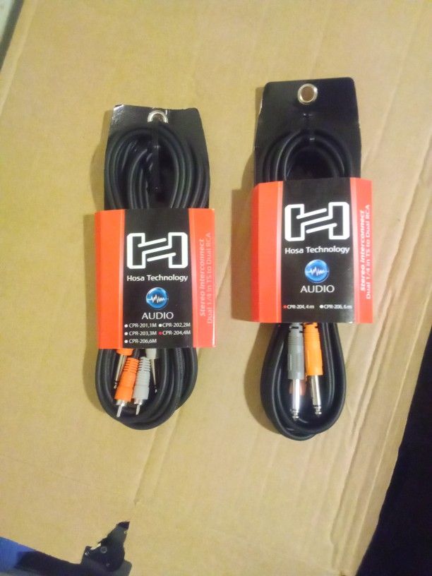 2 Hosa Technology Audio Cords