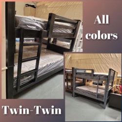 Bunk Beds/ Literas Twin Twin Madera 100%