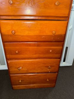 Wooden dresser drawer