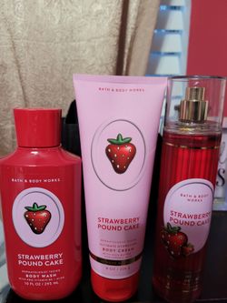 Bath Body Strawberry Pound Cake