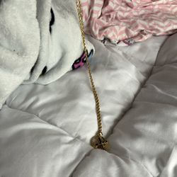 14 K Chain With Cross And Ring 