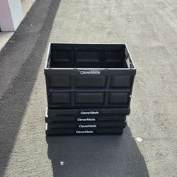 5 Collapsible Plastic Crates