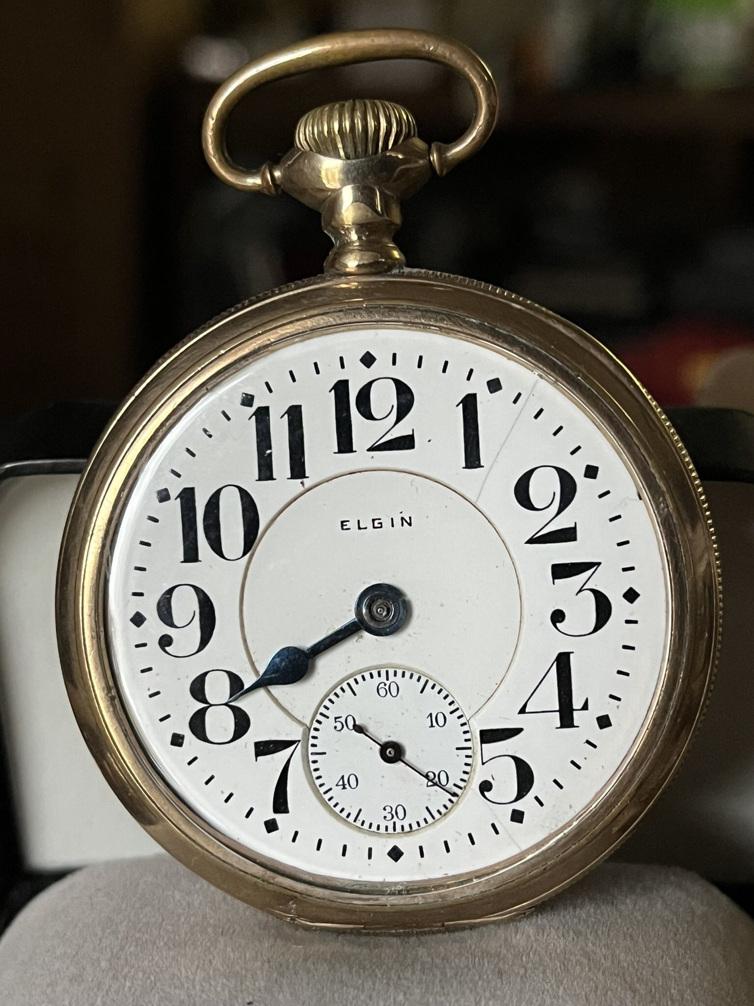 Antique 1920 Elgin “Father Time” Railroad Grade Pocket Watch