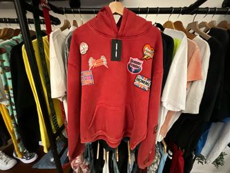 Homme Femme Heartbreak Hoodie Red Graphic Patch Pullover Designer Streetwear Sweatshirt