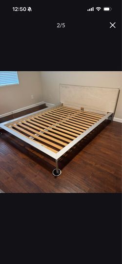 IKEA Queen Size Modern Bed Frame Good Condition