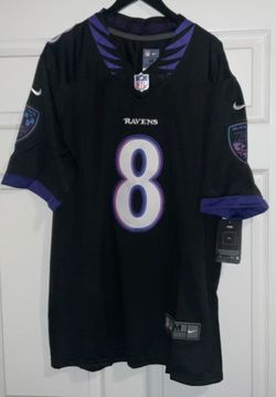 Lamar Jackson #8 Black Baltimore Ravens Vapor Stitched F.U.S.E. Rivalry Jersey  Adult Men’s Medium NEW With Tags !!!