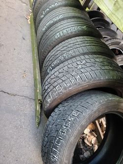 235 50 18 (1) QUALITY HIGH TREAD USED TIRES $59 EACH free installation and balance