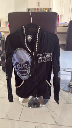 Marc Vashon all black studded hoodie