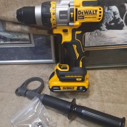 NEW DEWALT 20V BRUSHLESS 1/2 HAMMER DRILL DRIVER TOOL AND BATTERY 