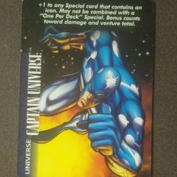 1996 Fleer Marvel Captain Universe OverPower Card Game Vintage Comics Collectible