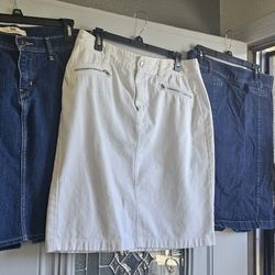 Demin Skirts Levi,Liz Claiborn Dm Me For Sizes &10each RANCHO&MILL COLTON 