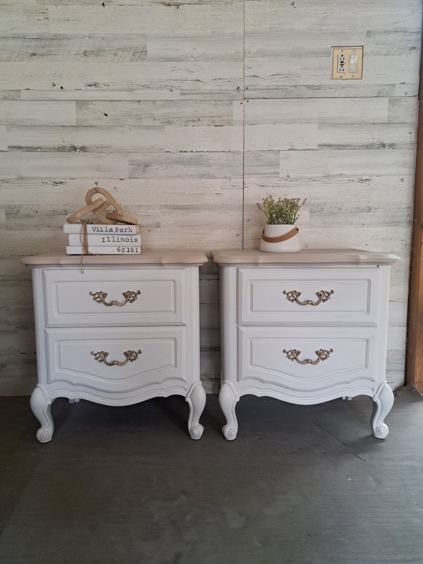 Set Of French Provincial Nightstands