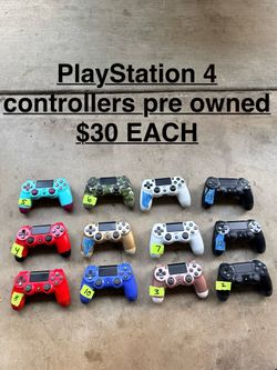 PlayStation 4 Controllers  $30 EACH (FIRM) All tested by the app check my controller  (NO STICK DRIFT)