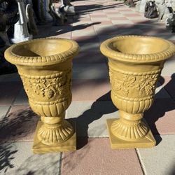 New Flower Pots Made Out Of Cement Perfect Gift 